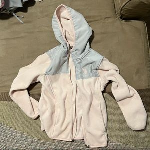 US Polo Association girls 7/8 fleece jacket with hood